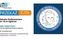 Zdjęcie do Przekaż 1,5%  dla szkoły.