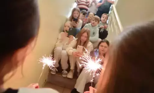 Uczniowie klasy IVb