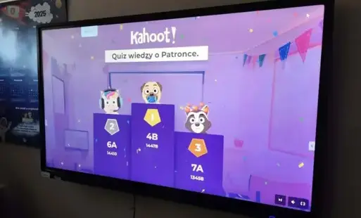 ekran prezentujący wyniki internetowego quizu wiedzy 