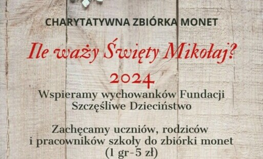 plakat informujący o akcji "Ile waży święty mikołaj"